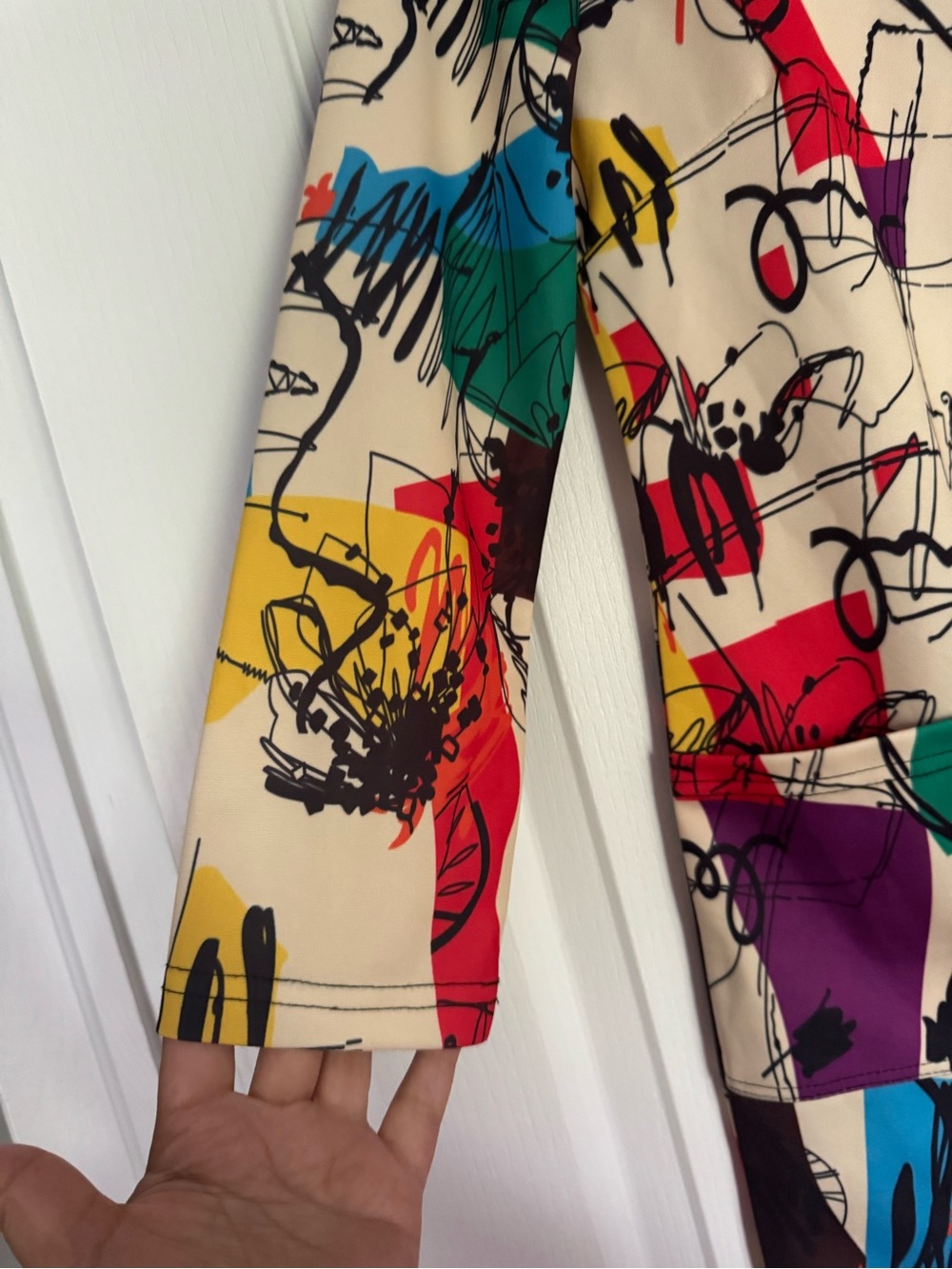 ShejoinSheenjoy Abstract Multi-Color Shift Dress - Picture 4 of 7